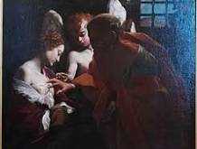 Giovanni Lanfranco “Sant’Agata visitata in carcere da san Pietro”, 1614, Galleria Nazionale - palazzo della Pilotta - Parma