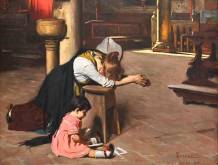 ﻿Luigi Serena “Vittime / La preghiera” 1899-1901, Museo “L. Bailo” - Treviso