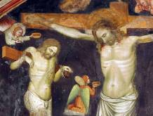 ﻿“Crocifissione” fine del XIV sec, cappella del Crocifisso, chiesa di S. Lucia - Treviso