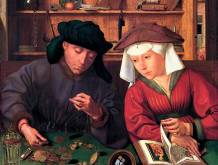 Quentin Massys, “Il cambiavalute e sua moglie”, 1514, Museo del Louvre, Parigi.