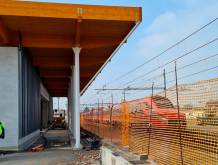 Lavori per la nuova stazione ferroviaria di San Donà