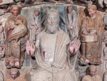 Maestro Mateo “Portico della Gloria (particolare)”, 1188, Cattedrale di Santiago di Compostela