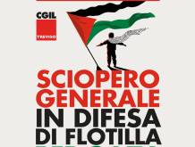 Venerdì 3 ottobre anche a treviso lo sciopero generale proclamato da Cgil in difesa di Flotilla