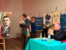 Commemorazione con il vescovo Tomasi e il sindaco Presti
