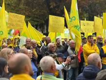 Caro gasolio, i Coldiretti del Veneto manifestano a Venezia