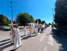 A Campocroce di Mogliano messa e processione con il Vescovo