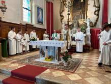 Alcuni momenti delle celebrazioni vissute nelle varie parrocchie, Castelcucco, Monfumo e Castelli