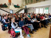 Prima parte del convegno, tenutasi nelle diverse diocesi. Qui l’incontro diocesano a casa Toniolo - Foto: Fotofilm -La vita del popolo