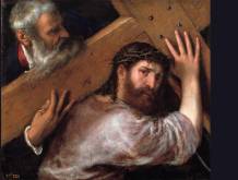 <i>Tiziano Vecellio “Cristo e il Cireneo” 1565, Museo del Prado - Madrid</i>