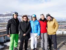 Deborah Compagnoni durante l’evento solidale “Insieme ovunque” promosso da Camminare per la vita