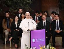 Roma, 14 maggio 2026. Papa Leone XIV alla Università La Sapienza.