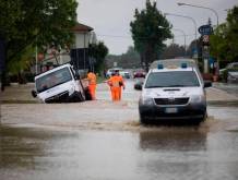 Alluvione in Romagna (foto Ansa-Sir)