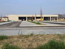 Costruzione del Conad in viale della Repubblica, ormai prossimo al completamento