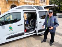 Coordinamento volontariato Tv sud: consegnato dal Comune di Mogliano furgoncino per il trasporto di persone con disabilità