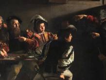 Michelangelo Merisi detto Caravaggio “La Vocazione di san Matteo” 1600, Cappella Contarelli, chiesa di San Luigi dei Francesi – Roma