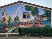 Vallà di Riese: il murale racconta la rinascita dopo la tromba d’aria del 2009