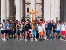 Castello di Godego: per i ragazzi, giunti a Roma, anche il saluto di papa Leone