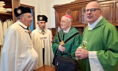 Mons. Marcuzzo, emerito di Gerusalemme, sabato scorso a Negrisia