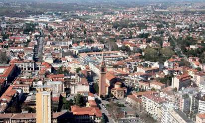 Veduta aerea di San Donà (foto carlo Bazan)