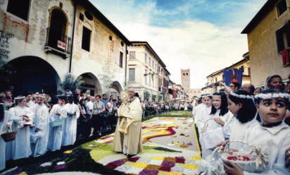 Infiorata di Noale dedicata ai missionari del mondo