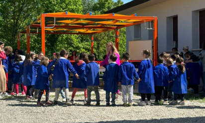 Un'aula all'aperto per la primaria di Fagaré