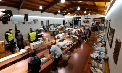 Sant'Angelo di Treviso: partiti due camion di aiuti per Kiev