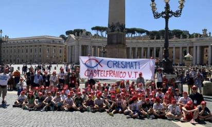 Per cento cresimati di Castelfranco esperienza indimenticabile a Roma