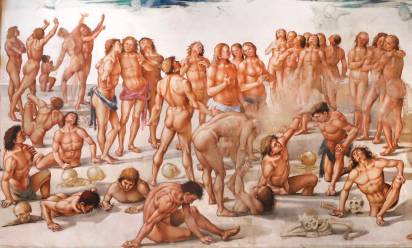 Luca Signorelli “Resurrezione della carne (particolare)” 1499 - 1502, Cappella di San Brizio - Duomo di Orvieto