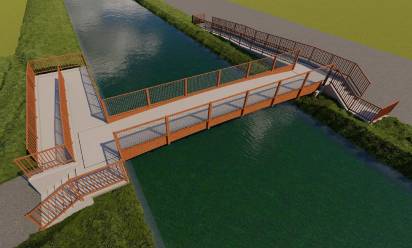 Render della nuova passerella