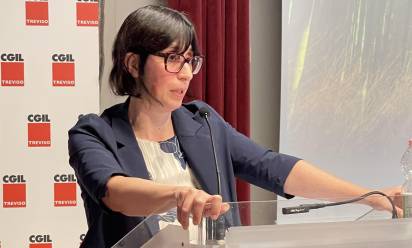 Sara Pasqualin alla guida della Cgil trevigiana dopo le dimissioni di Visentin