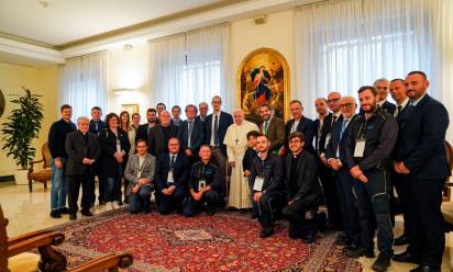 La delegazione in udienza dal Papa
