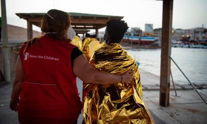 Sbarchi a Lampedusa - Foto Alessio Romenzi / Save the Children