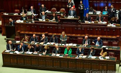 Camera dei deputati: il banco del Governo - Foto Camera dei deputati