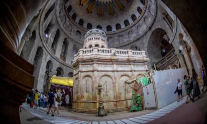 Gerusalemme (Israele), 14 settembre 2023: viaggio in Terra Santa selezione nazionale 8xmille senza forntiere organizzato da Servizio economico sostegno economico Cei e Fisc - foto SIR/Marco Calvarese