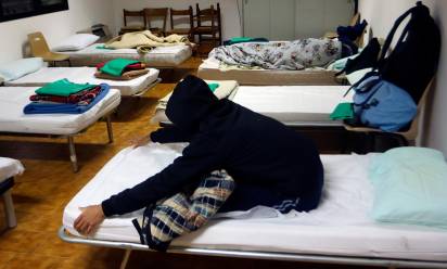 Una foto scattata al dormitorio di Monigo il giorno dell’apertura - Fotofilm