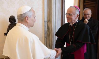 Mons. Báez ricevuto in udienza da papa Leone XIV