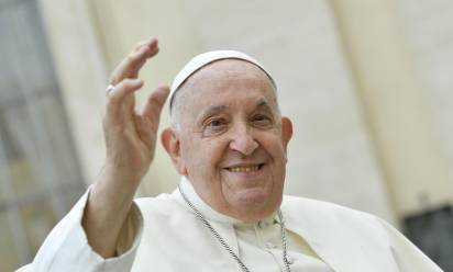 Papa Francesco durante un’udienza