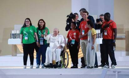 Lisbona, 5 agosto 2023. Giornata Mondiale della Gioventù. GMG Lisbona 2023. La veglia di preghiera presieduta da Papa Francesco al parco Tejo.