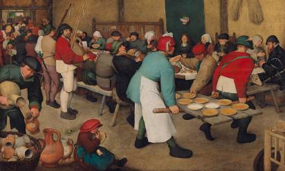 Pieter Bruegel il Vecchio “Banchetto nuziale”, 1568 circa, Kunsthistorisches Museum - Vienna
