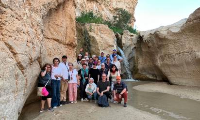Gruppo di studenti e amici dell’Issr di Treviso, nel viaggio di fine aprile in Tunisia (Oasi di Miles)