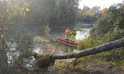 Silea: pontile ripulito grazie al Genio Civile