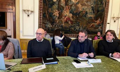 Sandro Zampese e Mario Conte, rispettivamente assessore ai Lavori pubblici e sindaco di Treviso