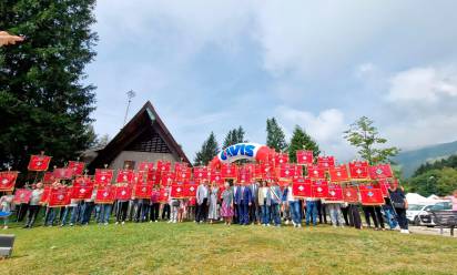 Foto di gruppo alla Giornata del donatore dell’Avisi di Treviso, a Pianezze - Foto: Avis Treviso