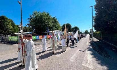 A Campocroce di Mogliano messa e processione con il Vescovo