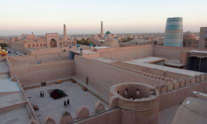 La città di Khiva, dalle mura