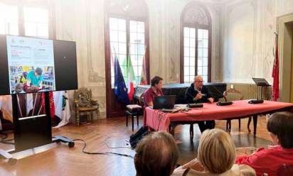Un momento dell’incontro con Giovanni Putoto ed Enrico Cremasco