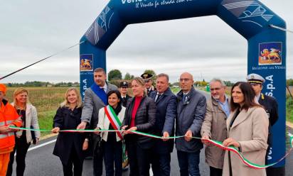 Camposampiero: inaugurata la bretella che collega il centro Etra alla strada regionale 308