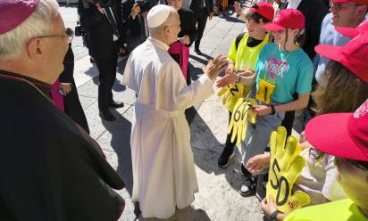 Cresimati trevigiani, l’incontro con papa Leone