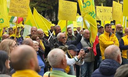 Caro gasolio, i Coldiretti del Veneto manifestano a Venezia