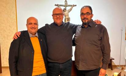 Da sinistra, Vanni Rizzo, Andrea Celato, Doriano Dal Bianco